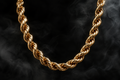 The Saintarini Rope Chain — premium twisted links with strong light reflection on a dark backdrop (placeholder image, to be replaced with the production photograph)